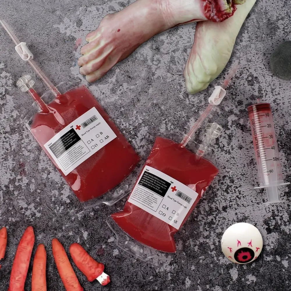 Вечеринка На Хэллоуин Сумки Для Напитков С Кровью 10/20 Шт. Набор Реквизит Костюма