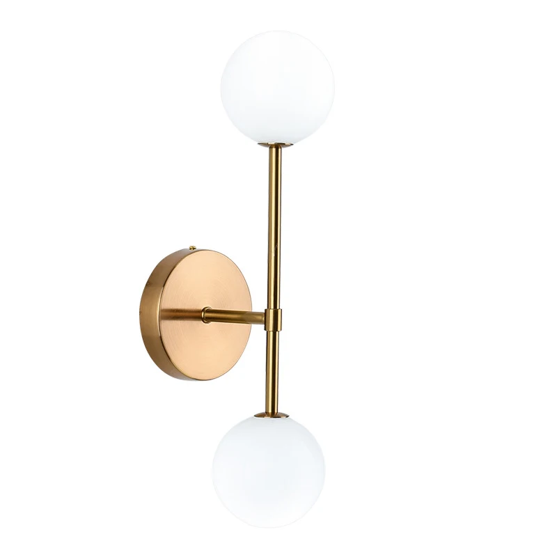 

Современная Женская Роскошная настенная лампа в скандинавском стиле, креативная прикроватная настенная лампа G9 из молочного белого стекла, декоративная лампа для ванной комнаты и зеркала