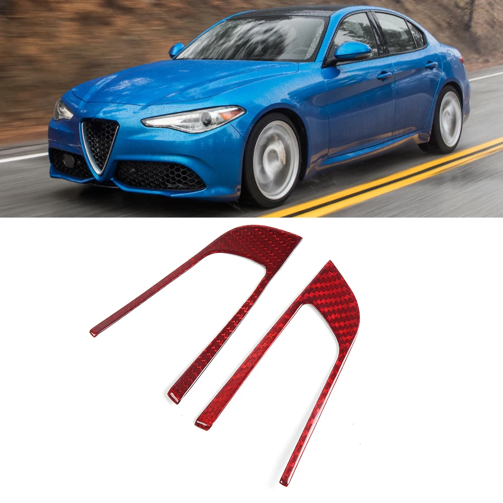 2 шт. Углеродное волокно накладка на пуговицу рулевого колеса внутренняя крышка