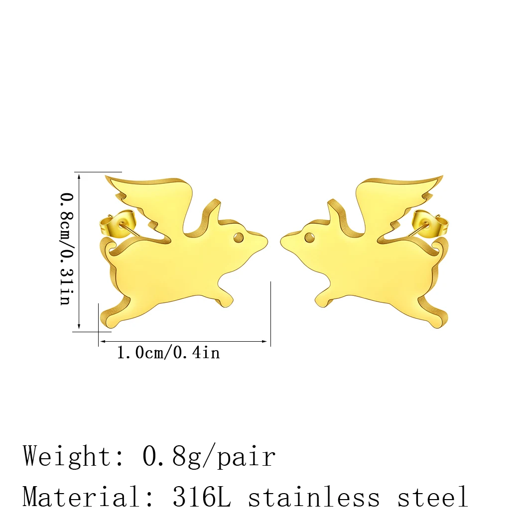 Украшения CHENGXUN из нержавеющей стали летающие искусственные животные шпильки