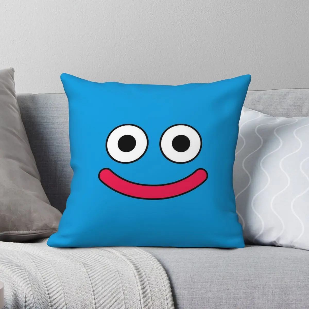 Квадратная наволочка Dragon Quest из полиэстера и льна