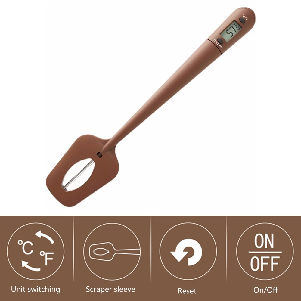 

Цифровой шпатель, термометр для приготовления шоколада, мешалка для выпечки, измеритель температуры, кухонный инструмент