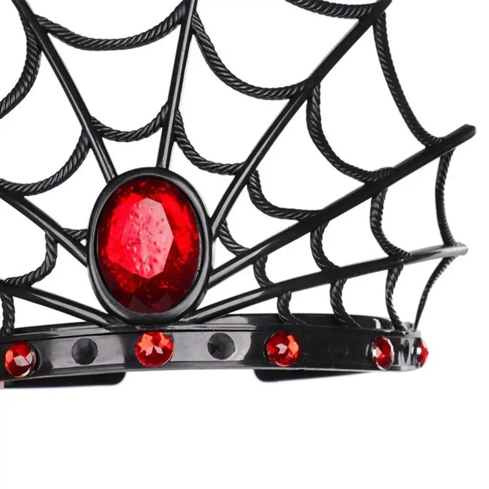 Блестящая Алмазная Корона Королевы Паука Косплей Готическая Паутина Повязка на