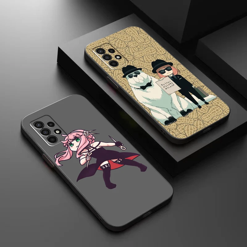 

SPY×FAMILY Anime Phone Case For Samsung Galaxy A32 4G 5G A51 4G 5G A71 4G 5G A72 4G 5G Liquid Silicon Funda Silicone Cover