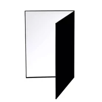 3 in1 cardboard light reflector paper foldable small props absorber for photography white black silver double sided board studio