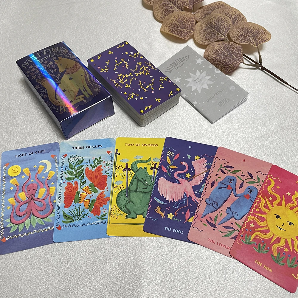 

Карты Таро с бумажным руководством, английская версия, руны для гадания, доска для гадания, прогнозы палубы Таро