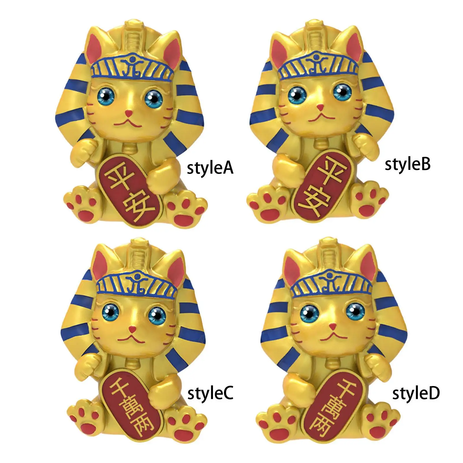 

Китайская фигурка счастливого кота, коллекционный Neko для украшения автомобиля, спальни