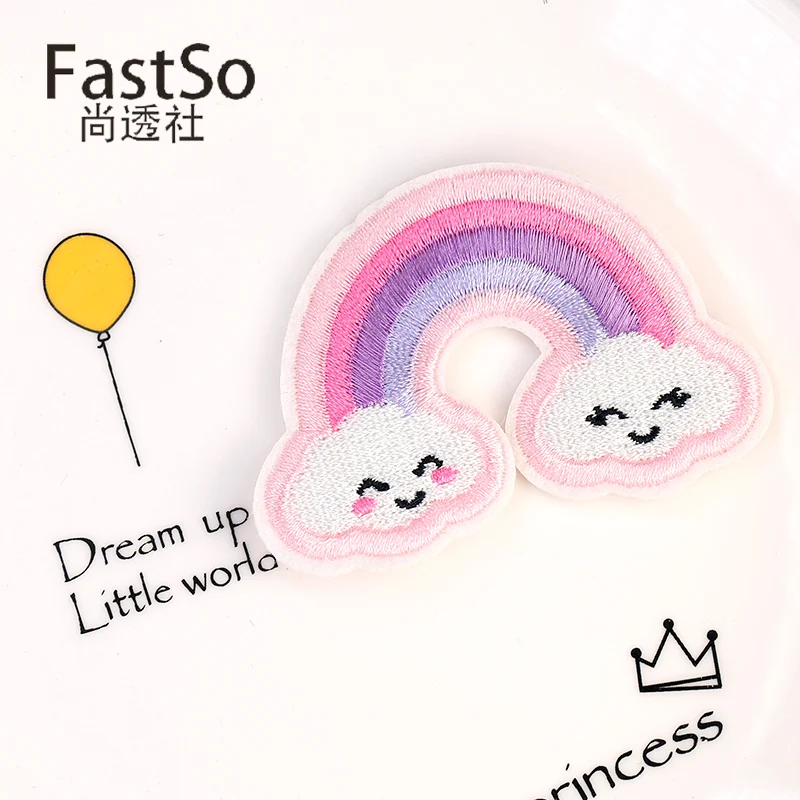 Детская модная нашивка на одежду вышивка утюг заплатках для одежды пуховик