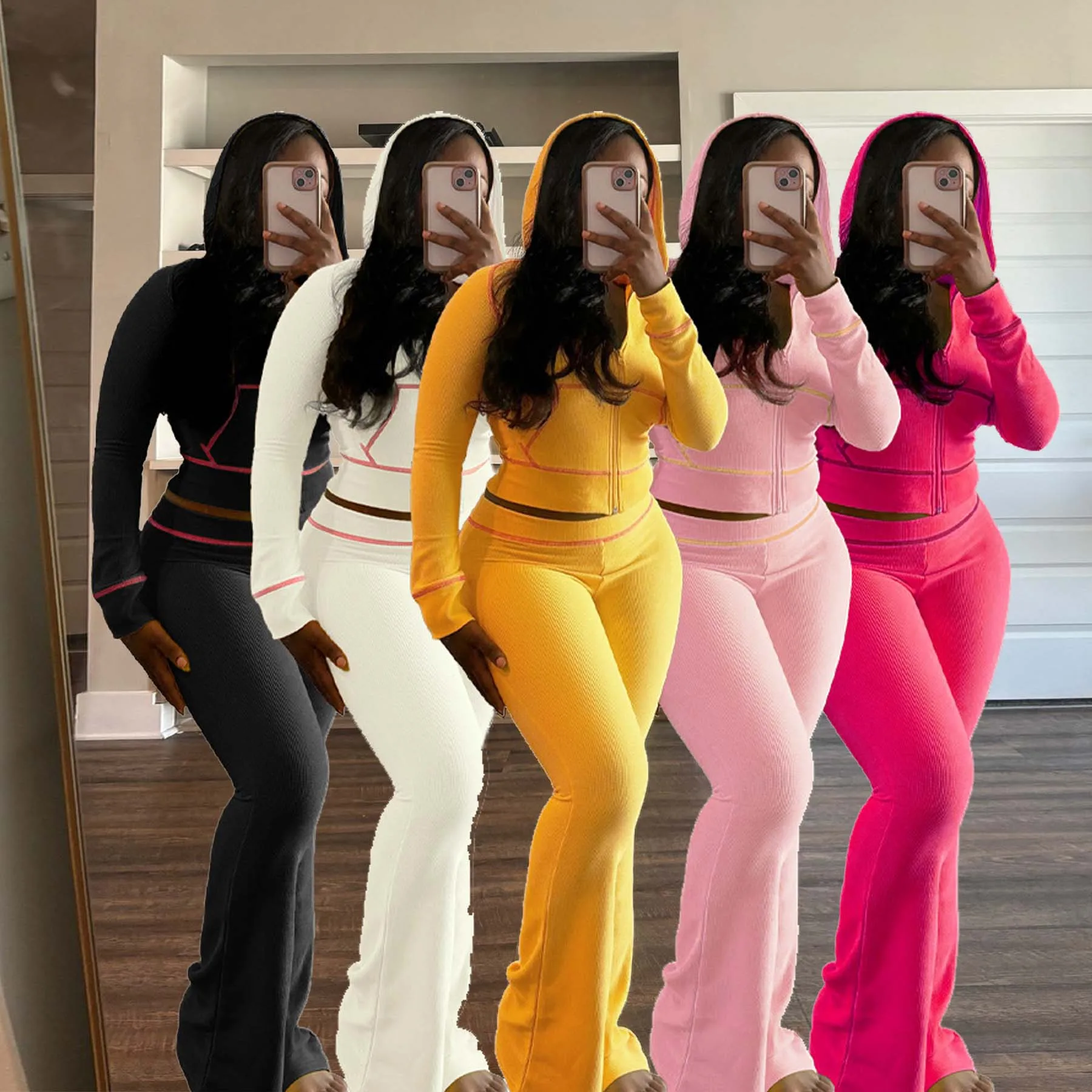 Женские спортивные костюмы для бега Y2K уличная одежда комплект из двух предметов