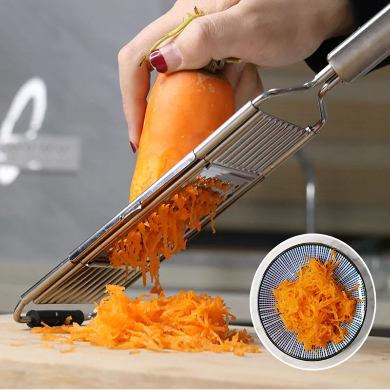 

Cortador de aço inoxidável cortador de legumes manual portátil fácil limpar ralador com alça ferramenta de cozinha de casa multi