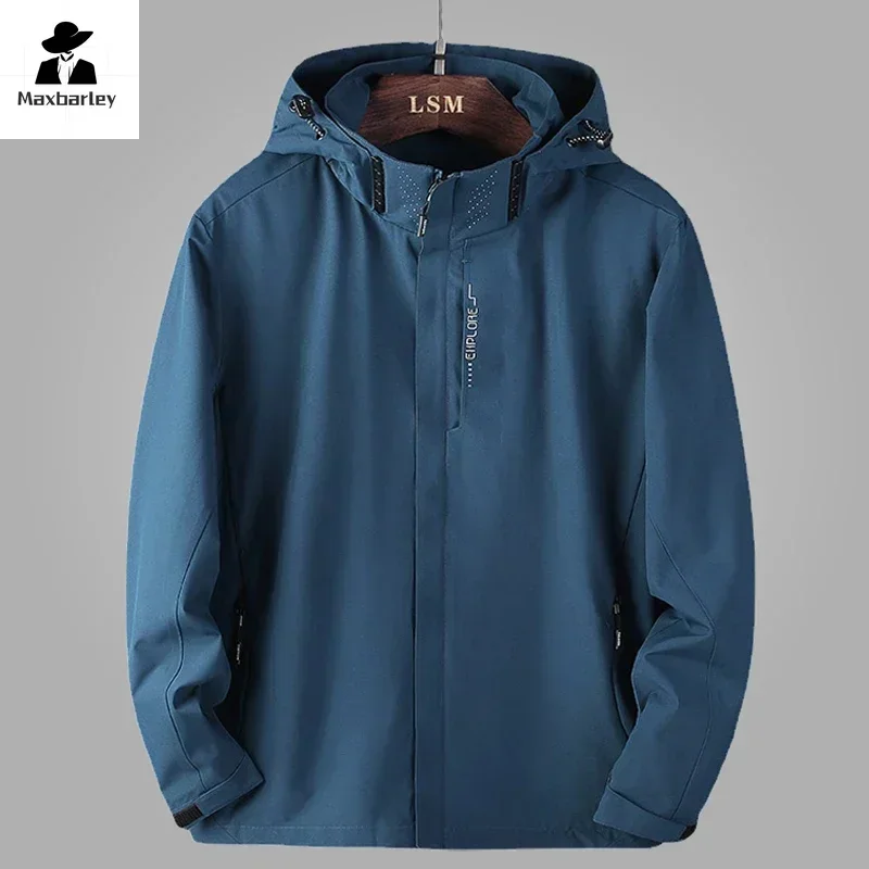 2024 осенняя куртка мужская повседневная модная свободная водонепроницаемая с