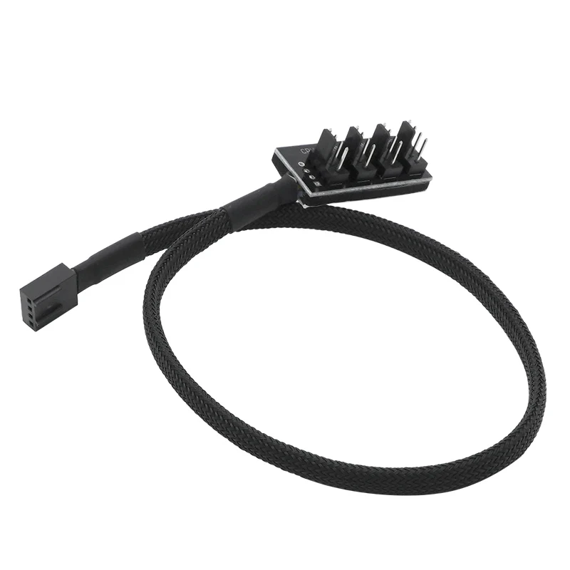 1 to 4 5 4pin 3pin Molex PWM CPU Cooler Case Chasis Cooling Fan Power Cable Hub Splitter Adapter images - 6