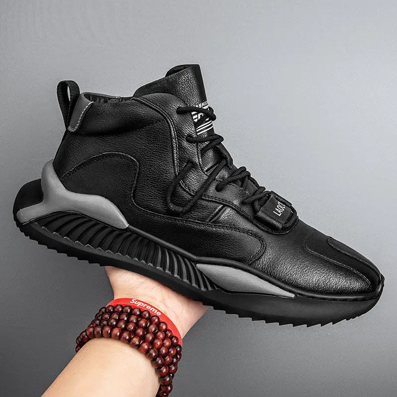 

Осенняя Новая мужская обувь с высоким верхом, корейская мода, женская спортивная повседневная обувь, модная обувь 2020, размер 44