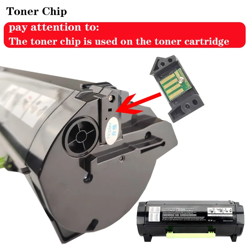 A801T10K/24D0002/24DG002/24D0023/24DG023 Чип тонер-картриджа 10K WW для Lexmark MS710DN/MX710DN/MS711DN/MS810DN/MS812DN