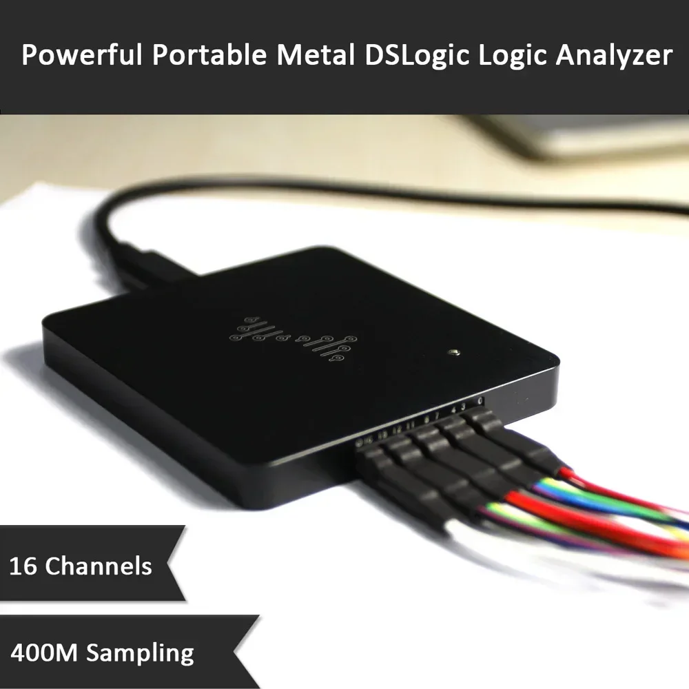 Logic Plus Портативный металлический логический анализатор DSLogic, 16 каналов, 100 МГц, USB-отладочный логический анализатор DreamSourceLab DS (art.: 3920ccb5dc202) - 3920ccb5dc202