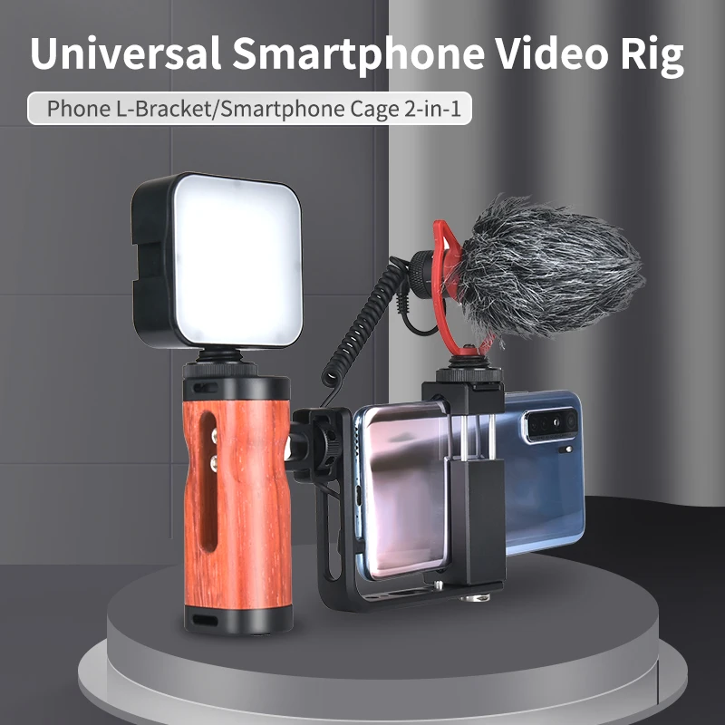 Штатив-стабилизатор для смартфона с ручкой алюминиевый держатель телефона