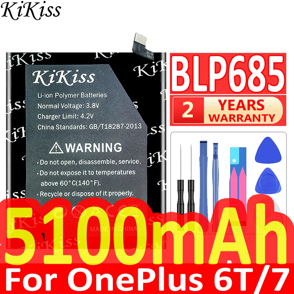 

Аккумулятор KiKiss BLP685 для OnePlus 6T A6010 для OnePlus 7 One Plus 3 3T 5/5T 6T/7 6 7 1 + 6T 1 + 7 7T 7TPro 8 1 + аккумулятор 8 A8000 8pro