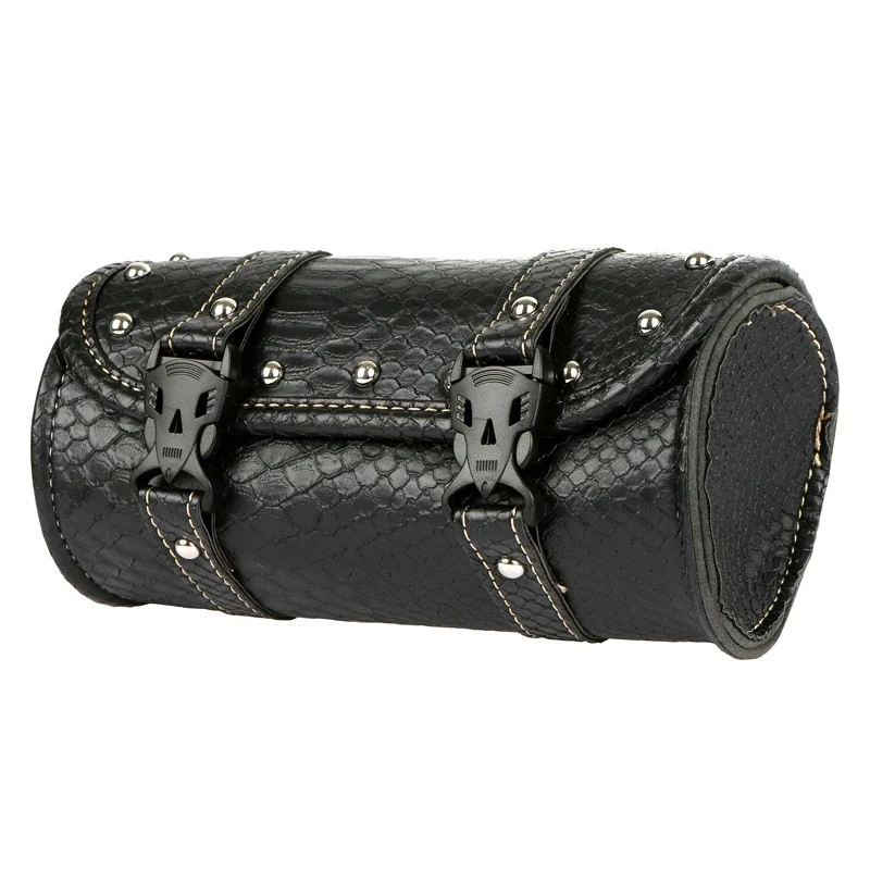 Универсальная мотоциклетная седельная сумка в стиле ретро из искусственной кожи, передняя сумка для хранения багажа для мотоцикла Harley BMW Chopper Bobber Cruiser