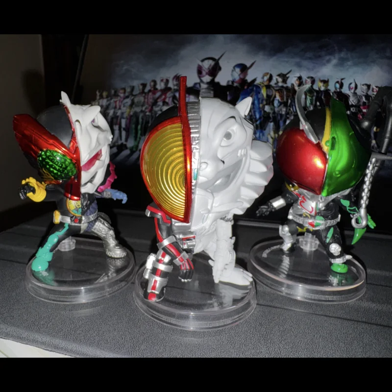Фото Фигурка Kamen Rider Bandai Dual Face Capsule: Файз, Чалес, Оо, Кайдзин. Моделированная статуэтка для взрослых, аниме-декор для рабочего стола. №2