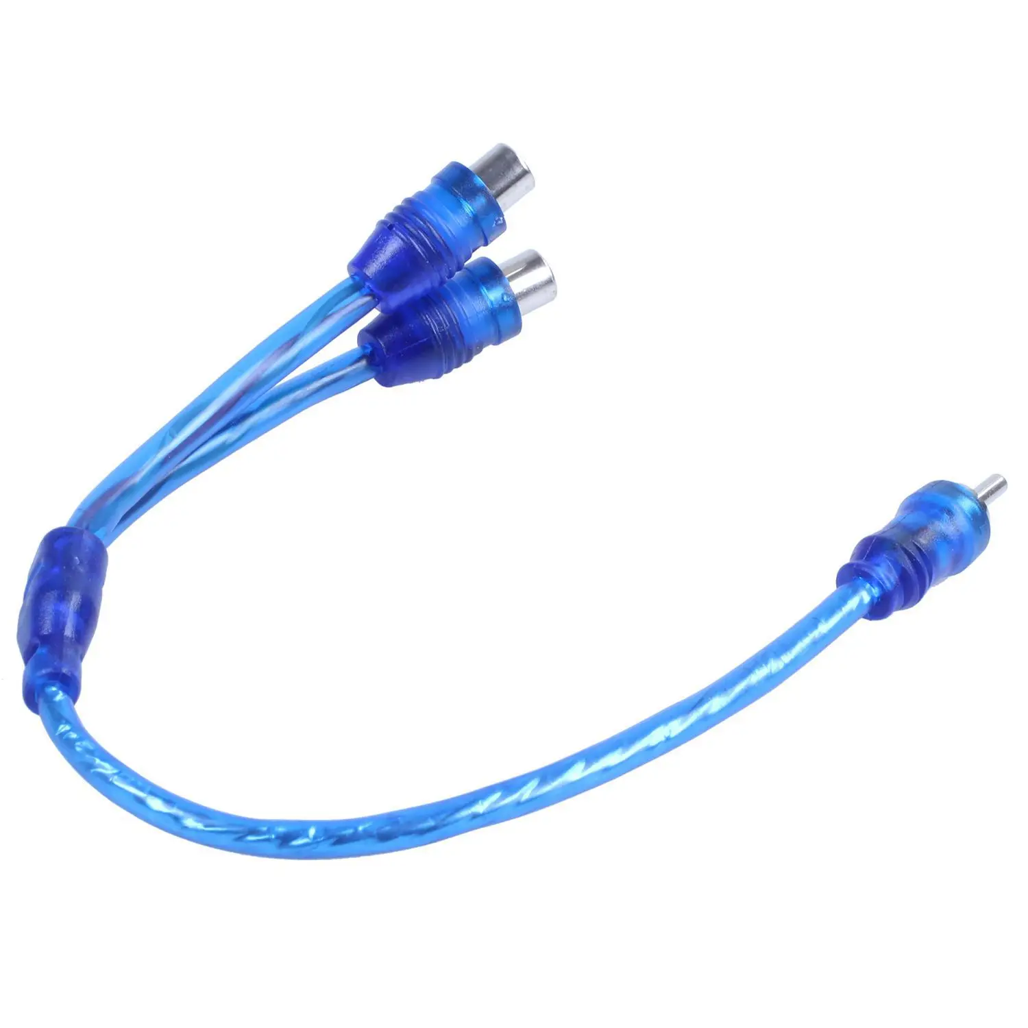 

Переходник-разветвитель для Y-кабеля RCA, 1 штекер на 2 гнезда автомобильного аудиоразъема