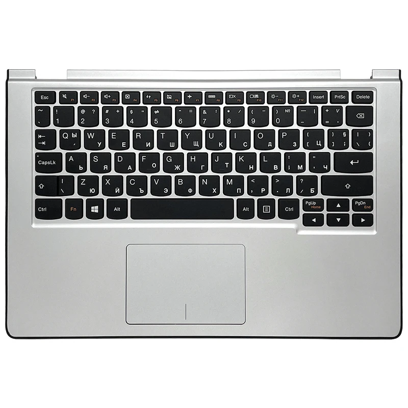 New Original For Lenovo Yoga 2 11 Palmrest with Keyboard Upper Case C Cover with Touchpad Silver
