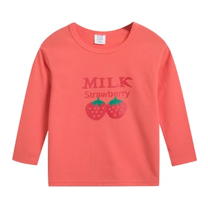 Одежда для маленьких девочек, детская хлопковая рубашка для девочек и мальчиков, топы с длинным рукавом, осенняя одежда для маленьких девочек, костюмы для детей