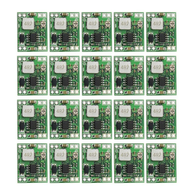 

20 шт Mini MP1584EN DC-DC понижающий преобразователь 3A, Регулируемый понижающий модуль с 24V до 12V 9V 5V 3V