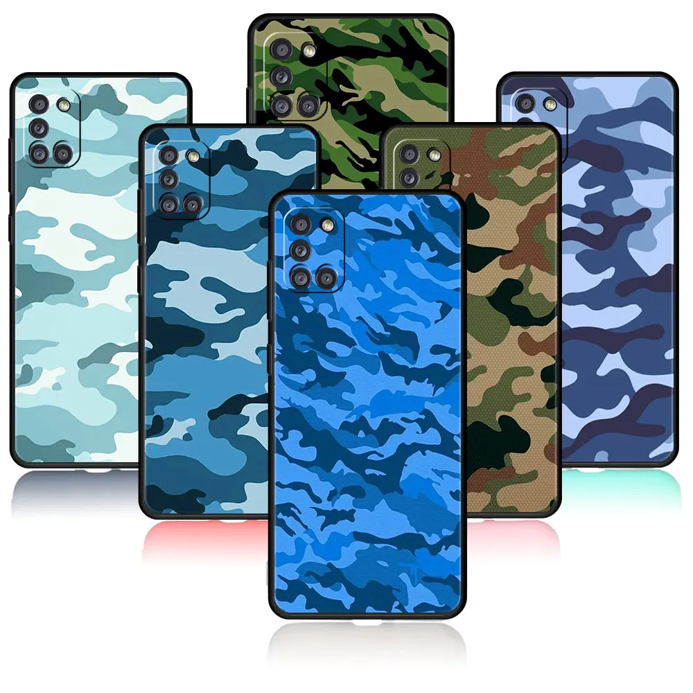 

Camouflage Camo military Army For Samsung Galaxy A52 A12 A21s A32 4G A72 A31 A02s A41 A71 A51 A52s 5G A23 Funda Phone Covers