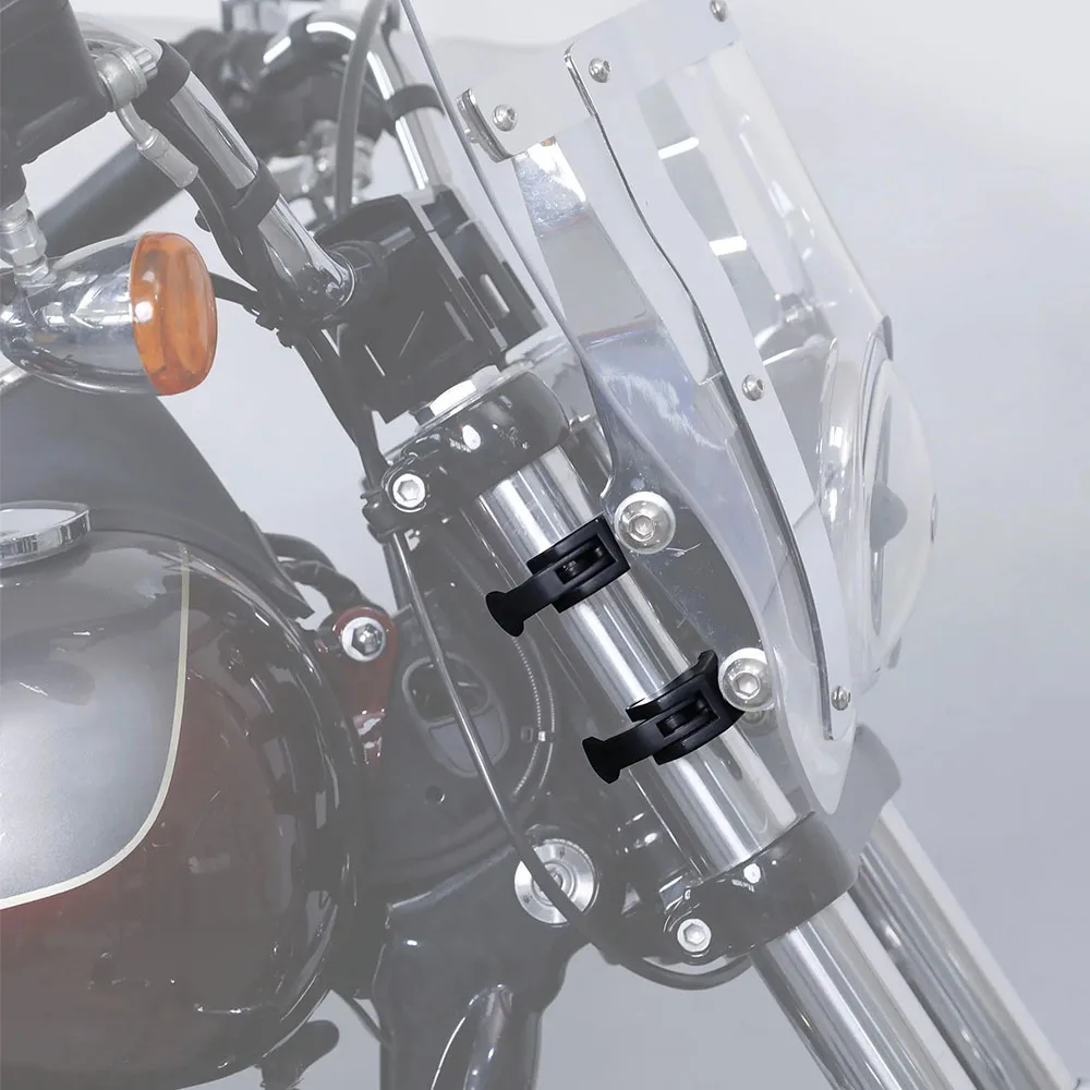 Новый аксессуар для мотоцикла 41 мм быстросъемные зажимы лобового стекла ABS