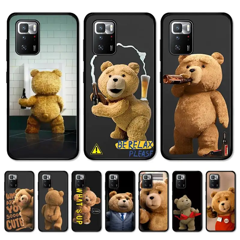 

Teddy Bear Couple Cartoon Phone Case for Redmi Note 8 7 9 4 6 pro max T X 5A 3 10 lite pro