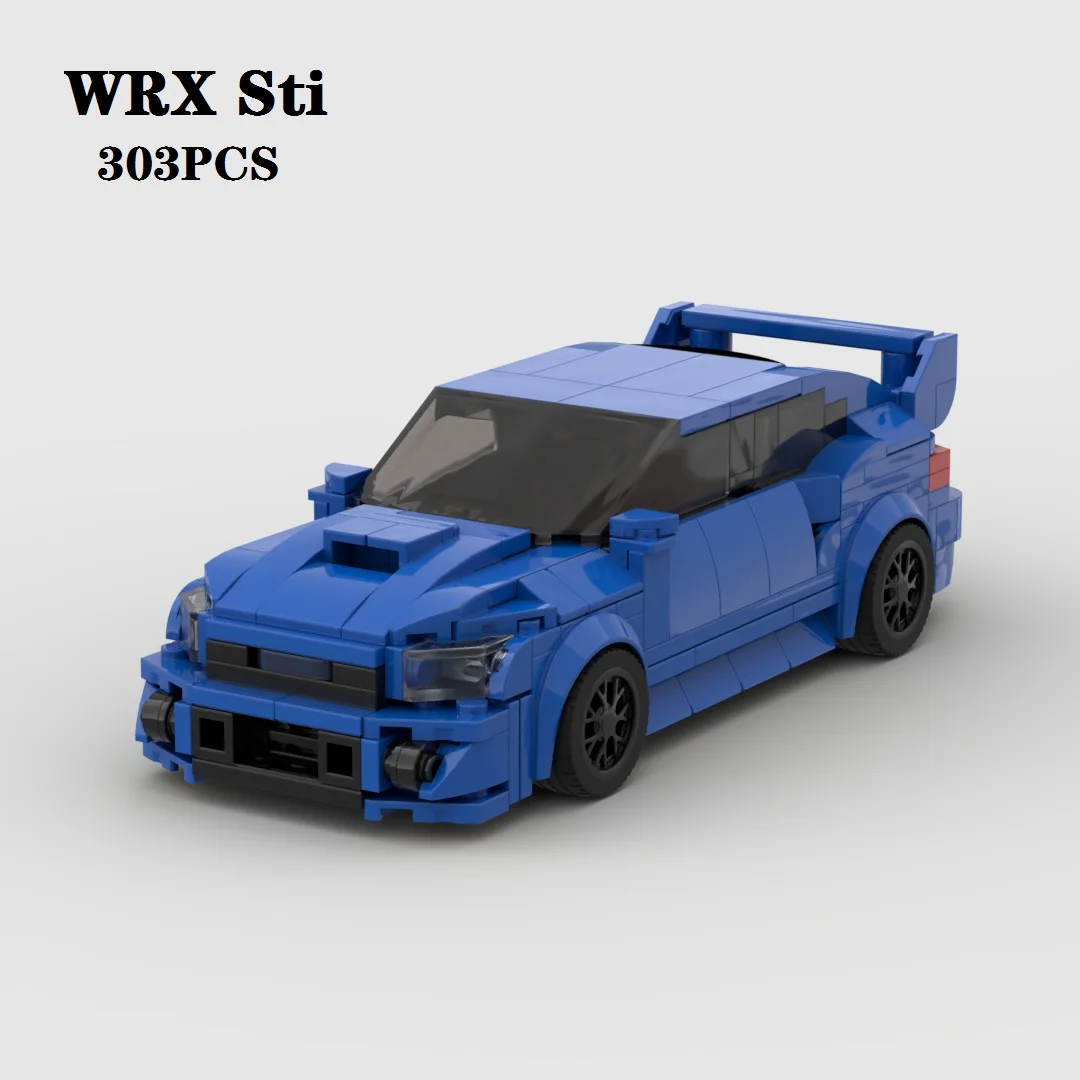 Новинка Japan JDM WRX STI гоночный спортивный автомобиль скоростной Чемпион гонщик MOC строительные блоки кирпичи DIY игрушки для мальчиков подарки на день рождения