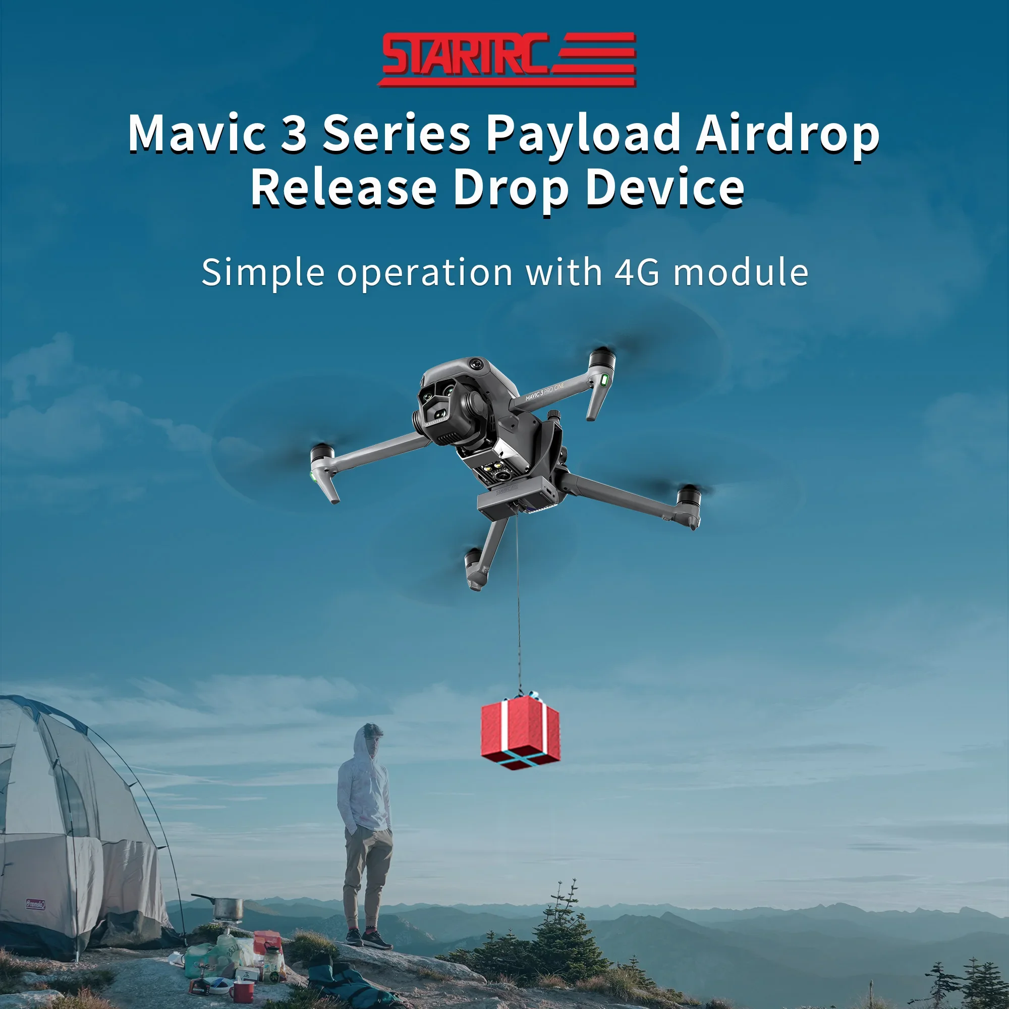 

Система Airdrop для DJI Mavic 3, удаленная доставка, рекламная рыболовная приманка для бросания, свадебные подарки для mavic 3 pro/Mavic 3 Classic