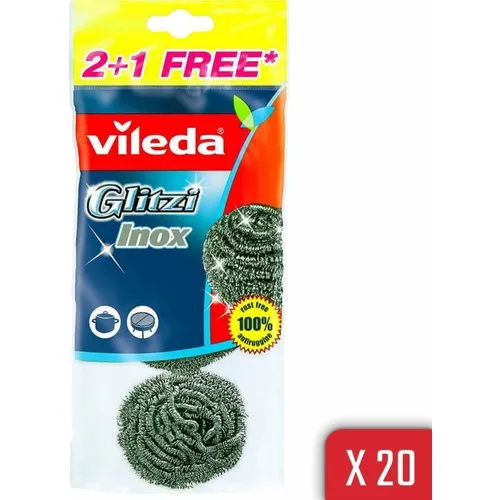 Vileda 3'lü Glitzi Inox Steel s Package | Sponges &amp Scouring Pads