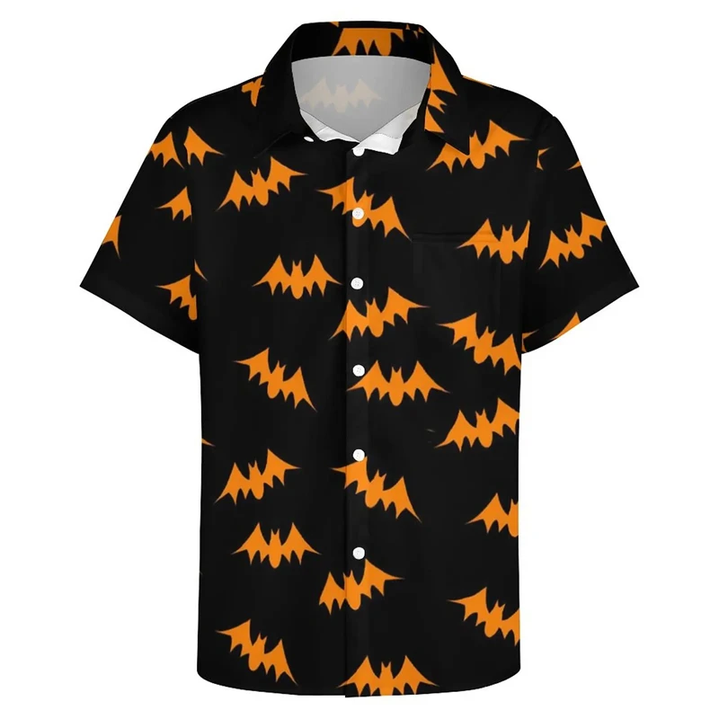 Мужская рубашка с 3D-принтом &quotлетучая мышь&quot