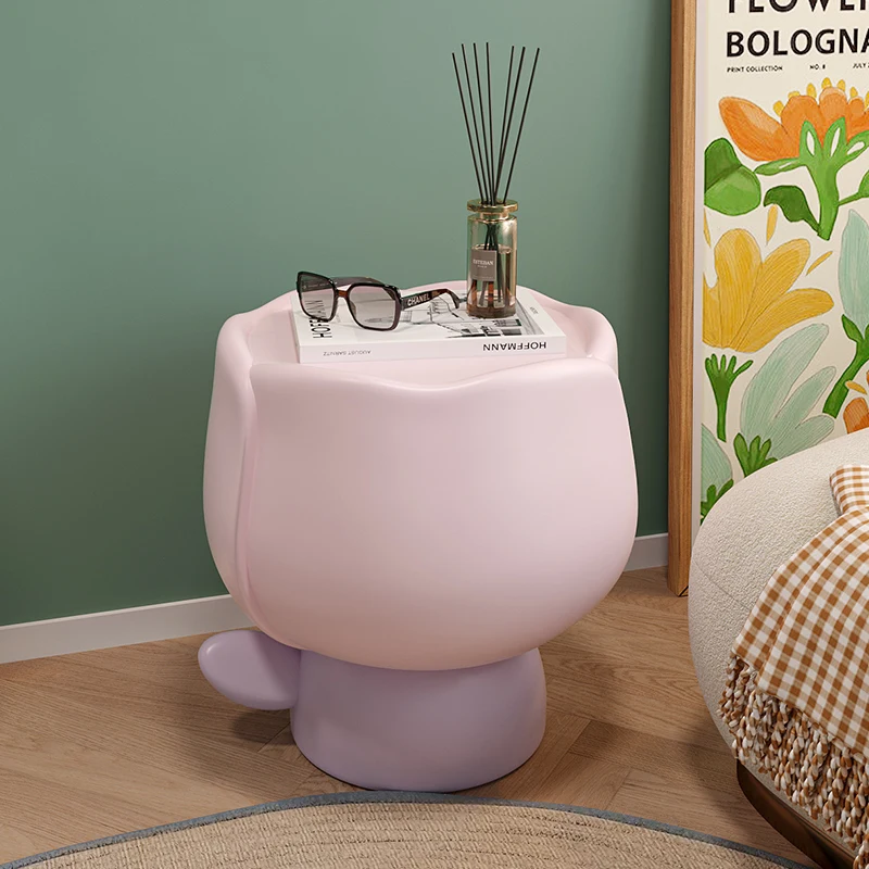 

Прикроватный столик «тюльпан» для детей и девочек, простой современный маленький прикроватный столик в стиле Ins, милый роскошный креативный прикроватный шкаф