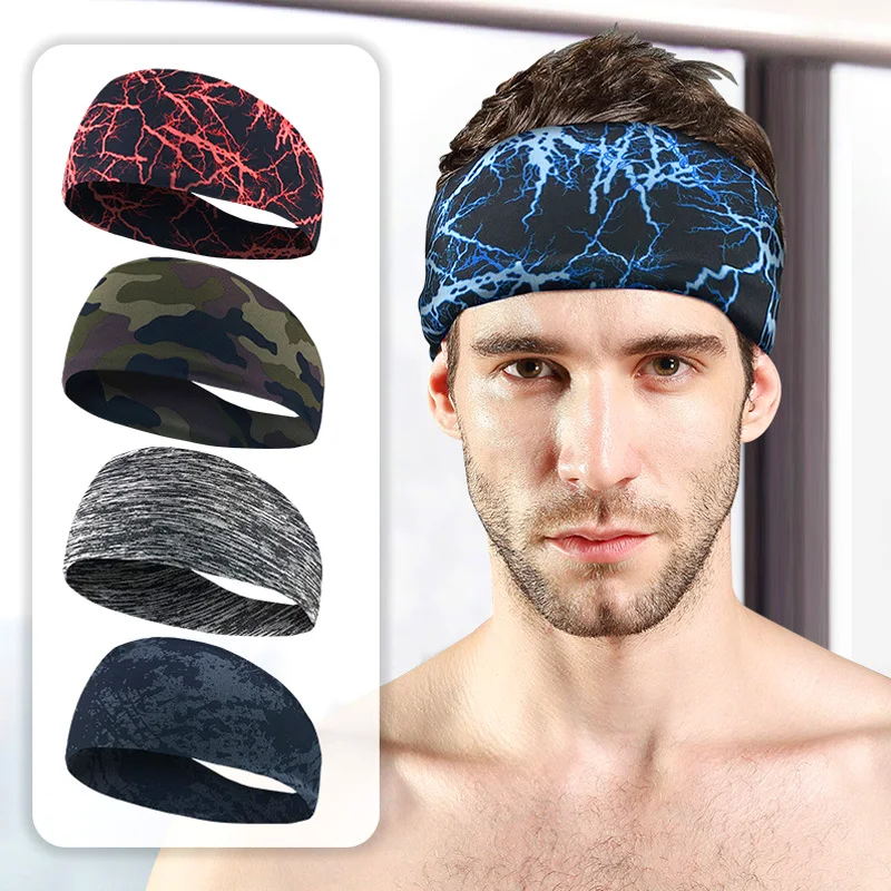 

Men Sports Sweat Hair Band Running Breathable Bike Sweat Guide Cycling Antiperspirant Men Women Dance Tennis Hair Accessories