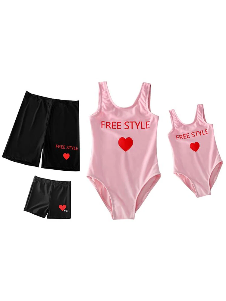 Слитный купальник для родителей и детей семейный костюм отдыха на открытом