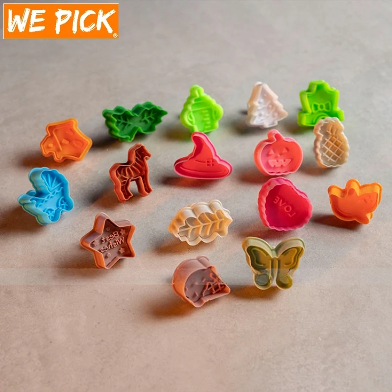 

WePick Baking 3D Animal Cookie Cutter Biscuit Cake Molds Stamp Fondant Baking Mould Press Spring Mold Biscuit Mold