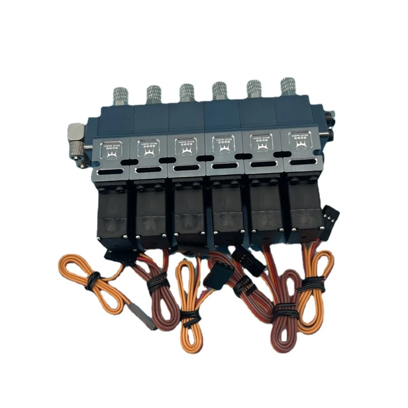 RC Hydraulic Oil Valve Controller W/ Neutral Return Oil 1CH to 8CH for RC Engineering Model Excavator Bulldozer enlarge