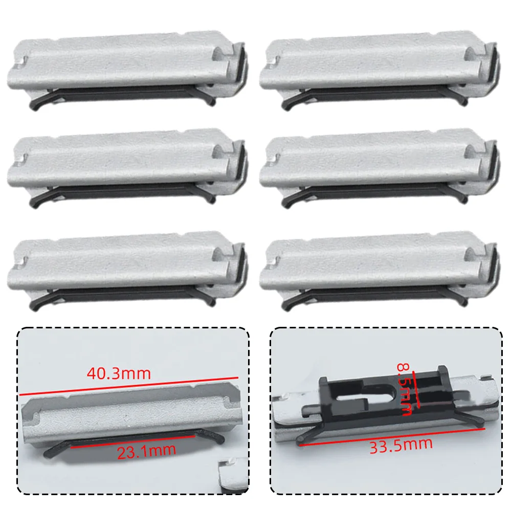 

6 шт. для Bmw E60 E83 для X5 530i молдинговые зажимы переднего лобового стекла автомобиля Сменные аксессуары OE 51317064098