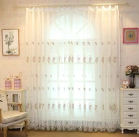 curtains for living dining room bedroom european style mirror embroidered window screen transparent embroidered curtain