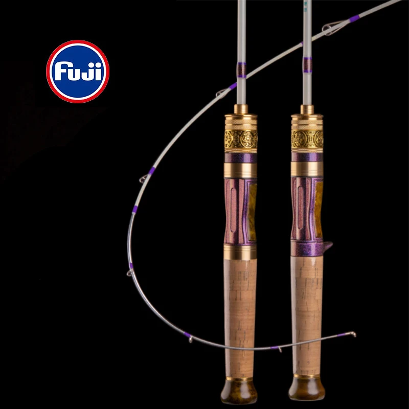 

FUJI Fishing Rod Carbon Fiber Spinning Casting Pole 1.4m 4-section Ultra-light Ultra-soft XUL Slow Portable Trout Fishing Rods