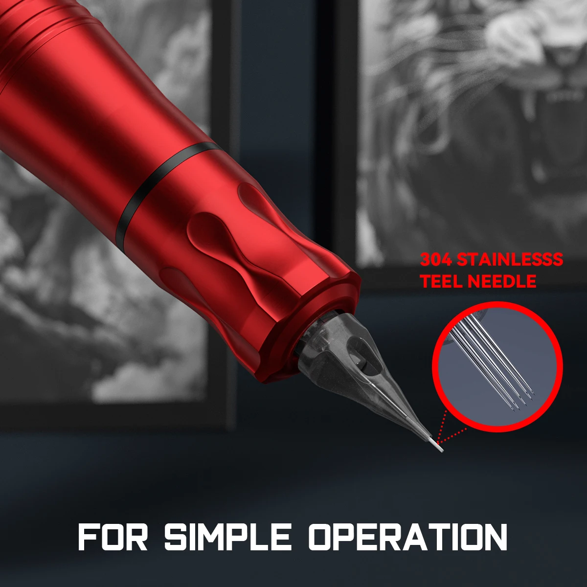 Набор для тату-машинки беспроводной 1200 мАч