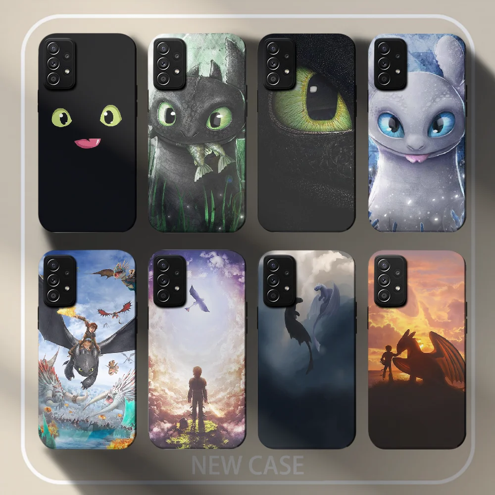 

Train Dragon Cartoon Phone Case For Samsung Galaxy A 12 13 14 32 33 34 51 52 53 54 71 S 20 21 FE 22 23 Ultra Plus Cover