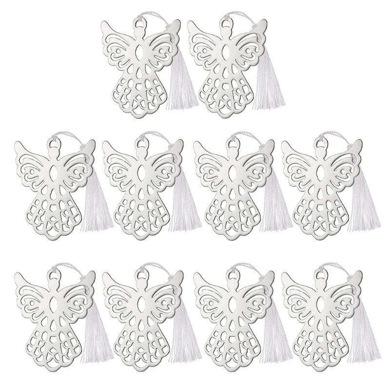 

10Pcs Hollow-out Stainless Steel Angel-like Book Page Divider for IDEAL for Book Lovers Children Adults Women