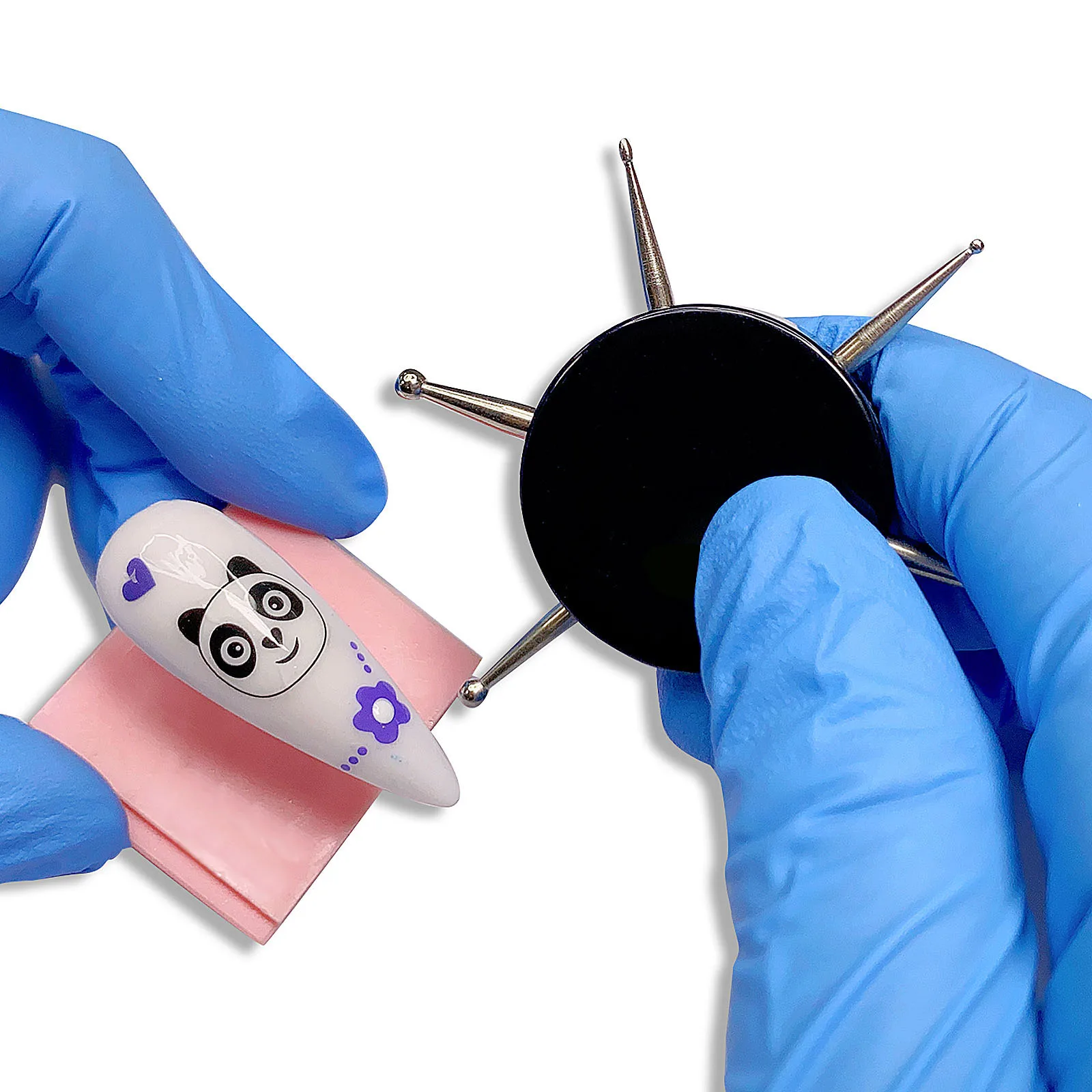 

1pc 6 Head Nail Art Dotting Tools Disc Nail Drill Point Nail Tools Dot Painting Tools Nail Point Drill Pen