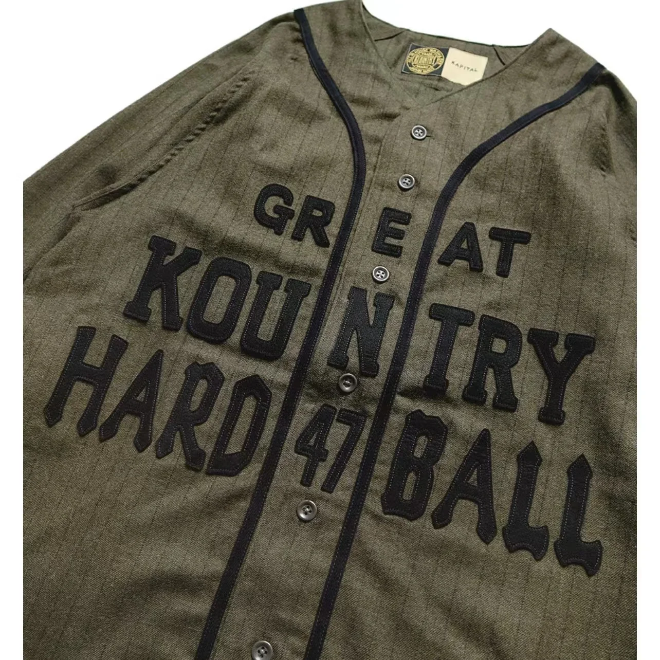 Мужская куртка с V-образным вырезом в японском стиле