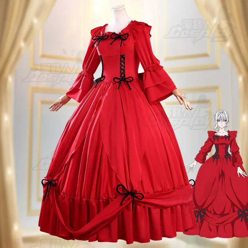 Фото Может ли я попросить одно последнее желание? Костюм для косплея Scarlet El Vandimion, готический костюм в стиле аниме, наряд для Хэллоуина и карнавальных вечеринок для женщин №3