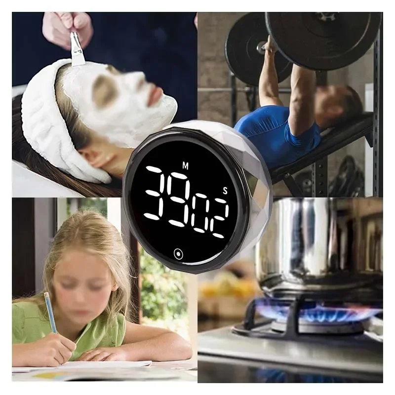 Магнитный кухонный таймер светодиодный цифровой ручной обратного отсчета