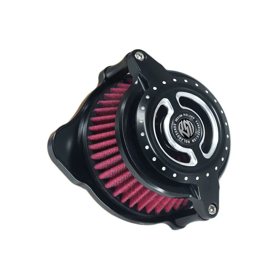 For Harley XL Sportster Softail Dyna Touring EVO Twin Cam w Cable Throttle Radial Blunt Air Cleaner Intake Filter Kit moto